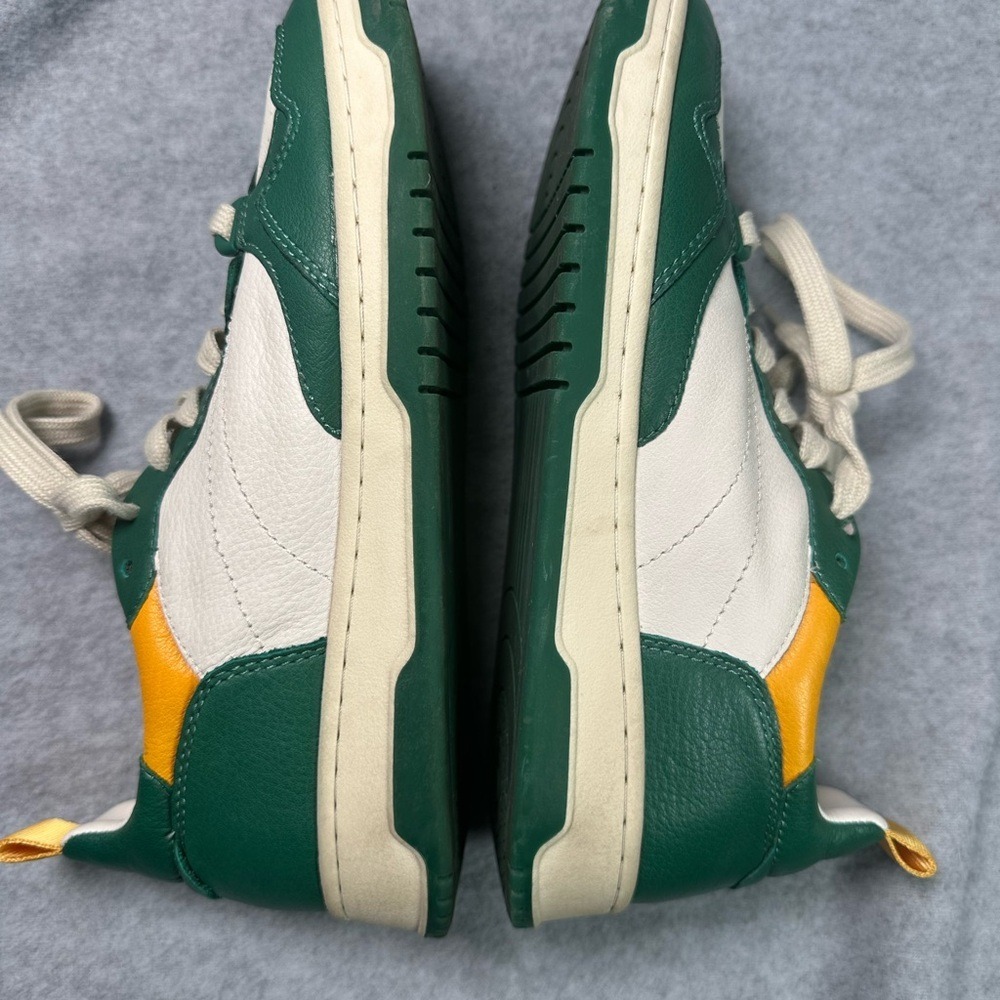 Dolce Vita Women's Leather Sneakers Green White‎ Yellow Lace Up - Picture 7 of 12